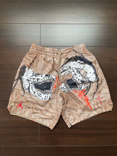 Air Jordan x Travis Cactus Jack Pool Short "Khaki Desert"