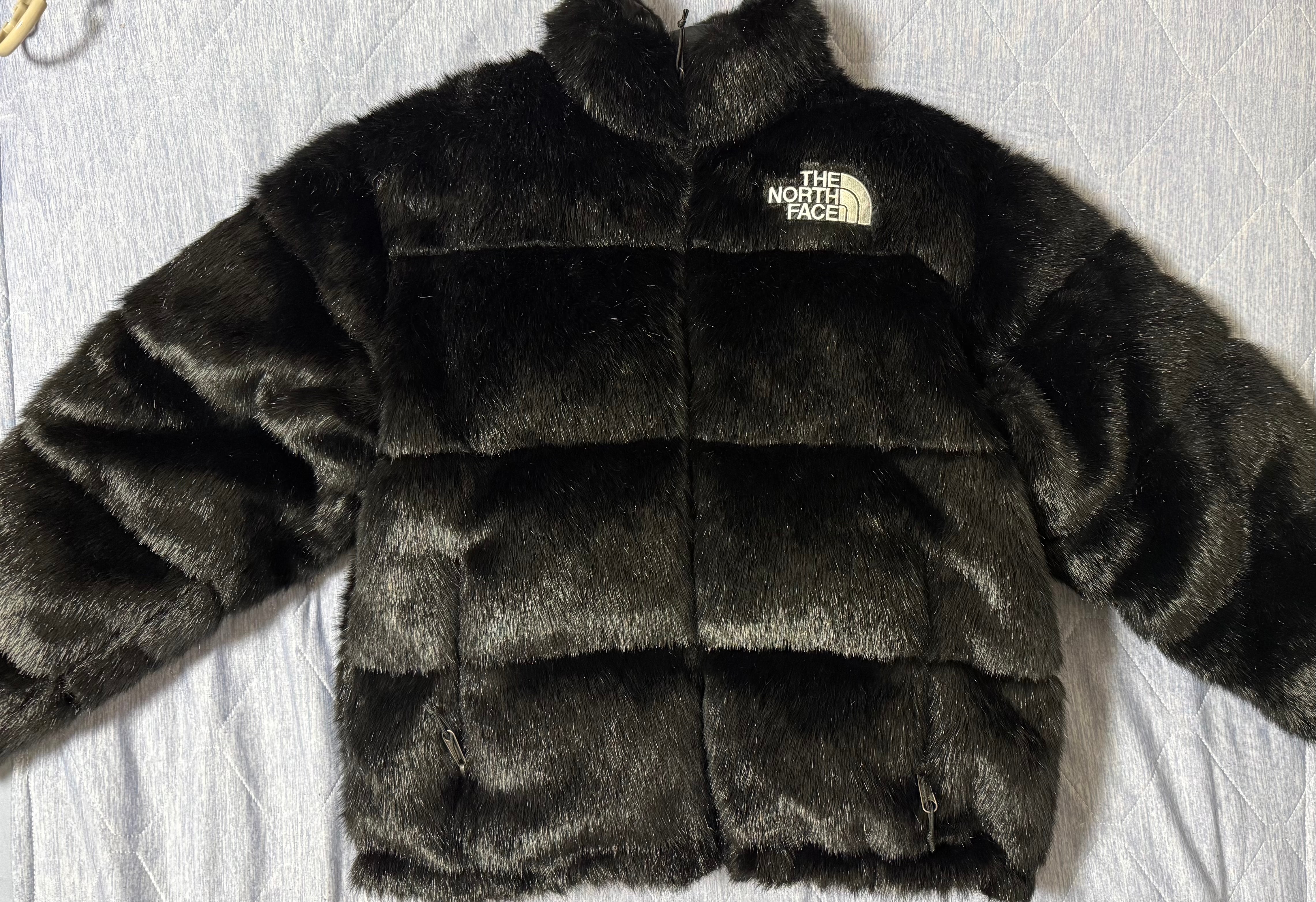 Supreme x The North Face Faux Fur Nuptse Jacket "Black"