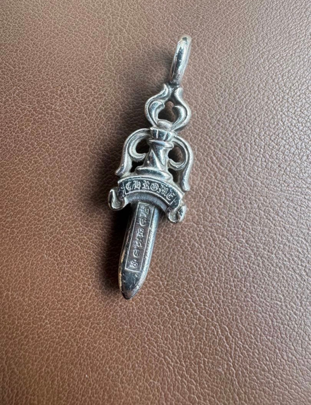 Chrome Hearts Double Dagger Pendant "Silver"