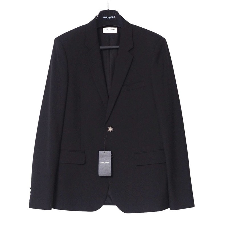 ⭐︎あきら⭐︎SAINT LAURENT ブラック テーラードジャケット ⭐︎あきら⭐︎SAINT LAURENT ブラック テーラードジャケット