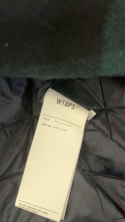 WTAPS Wrecker / Jacket / WOPL. Melton. Textile "Green"