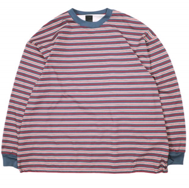 DAIWA PIER39 ダイワ ピア39 24SS TECH DRAWSTRING MULTI BORDER L/S TEE テックドローストリングングマルチボーダーロングスリーブTシャツ BE-34024 XL(JP) L.NAVY×BORDAUX 長袖