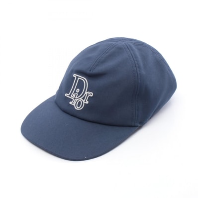 ディオール Dior キャップ 帽子 コットン メンズ ネイビー系 593C912A4511578L 【新品】