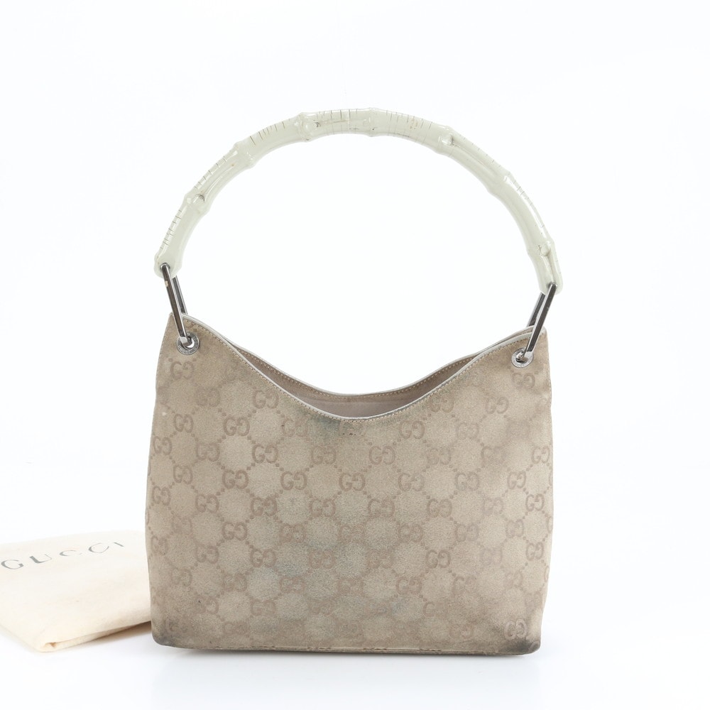 グッチ バンブーGGショルダーバッグ レザー