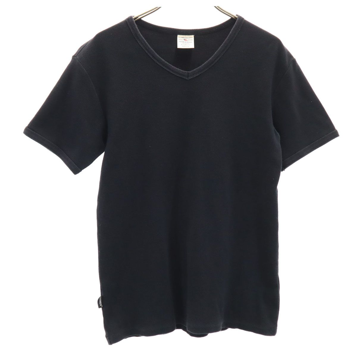 AVIREX 半袖 Vネック リブ Tシャツ