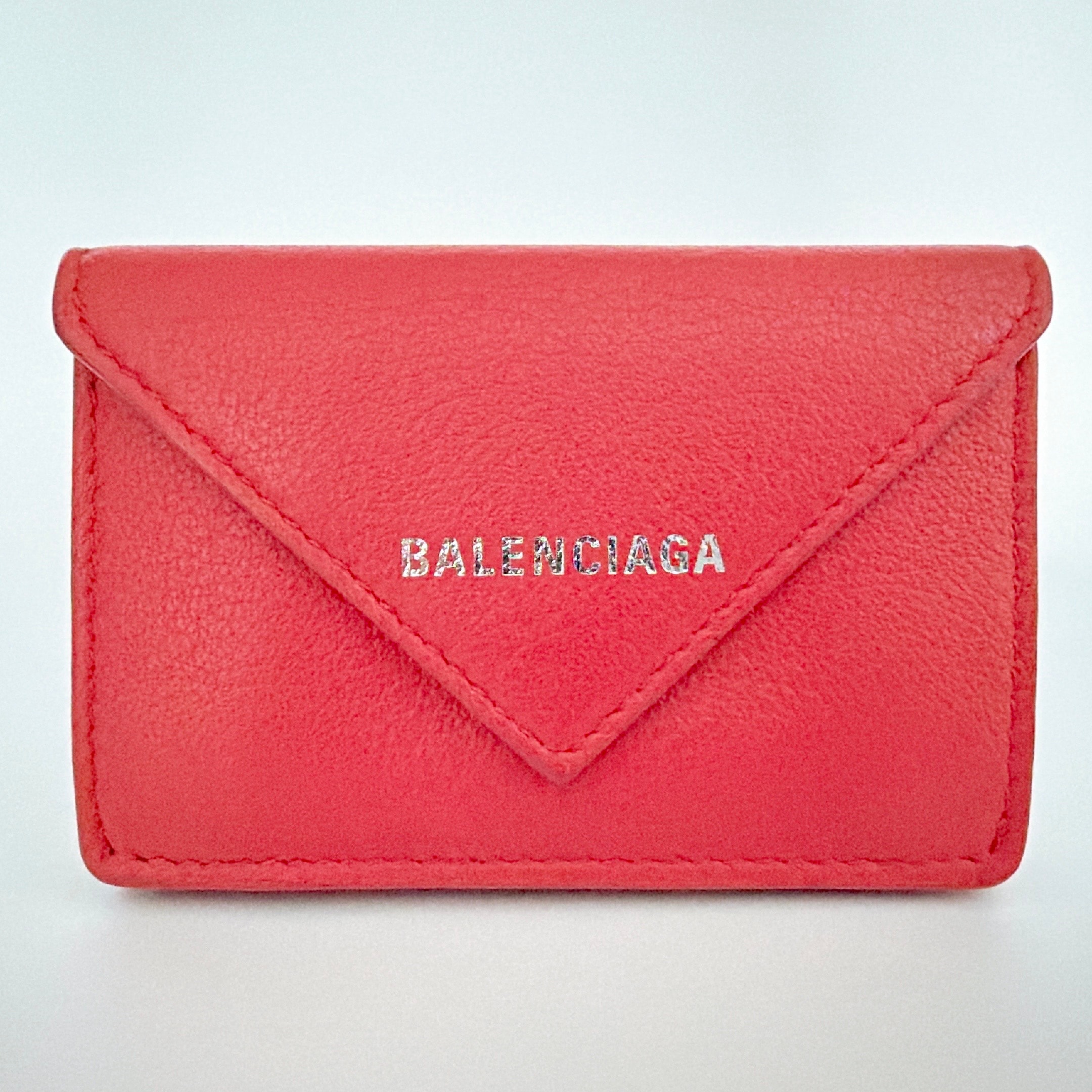 BALENCIAGA Papier Mini Wallet "Rouge Tango"
