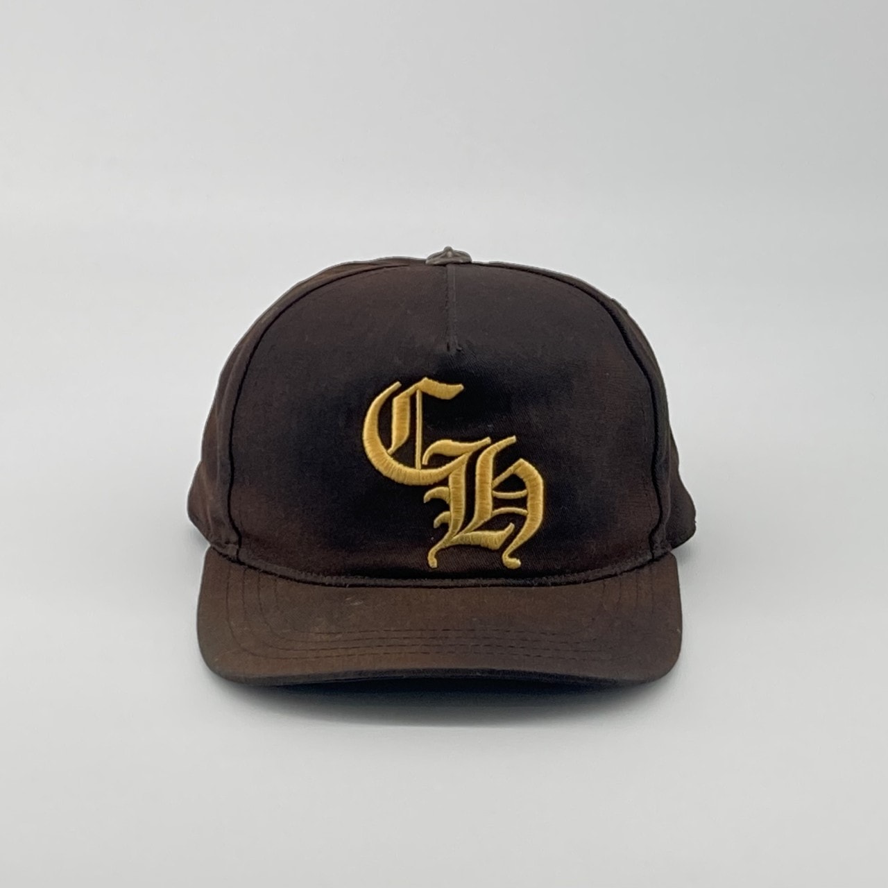 CHROME HEARTS(クロムハーツ) 5 PANEL CH TRUCKER CAP CH刺繍 トラッカー #52 ポリエステル  / コットン キャップ ブラウン×イエロー