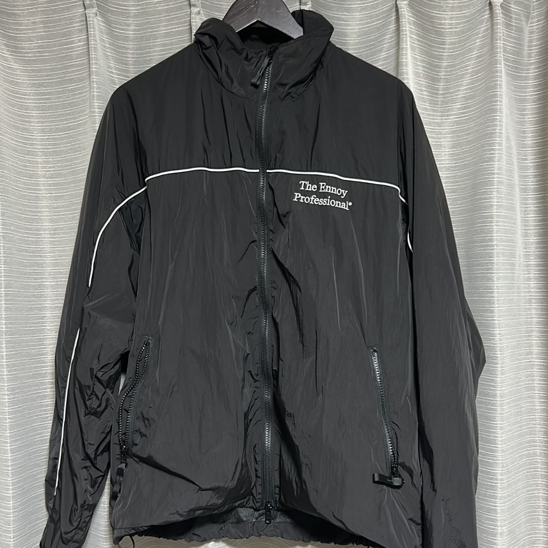 ENNOY Stylistshibutsu Piping Nylon Track Suit "Black/White"