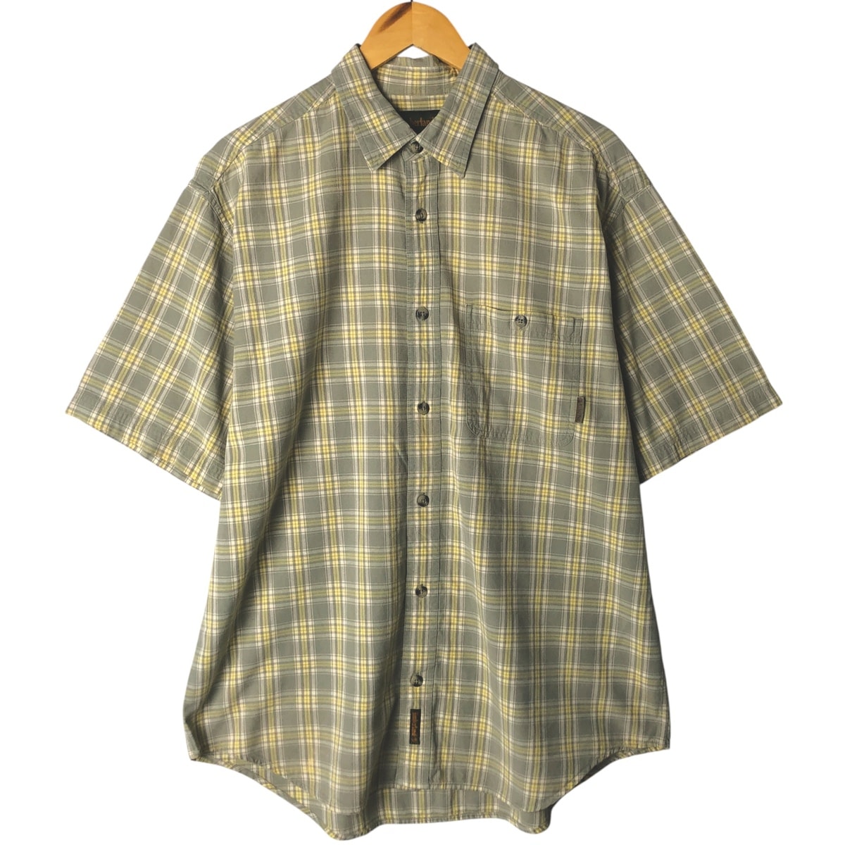 古着 90~00年代 ティンバーランド Timberland 半袖 コットン チェックシャツ メンズL相当 ヴィンテージ/eaa581519