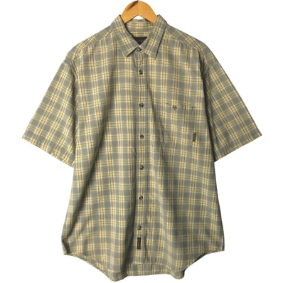 古着 90~00年代 ティンバーランド Timberland 半袖 コットン チェックシャツ メンズL相当 ヴィンテージ/eaa581519