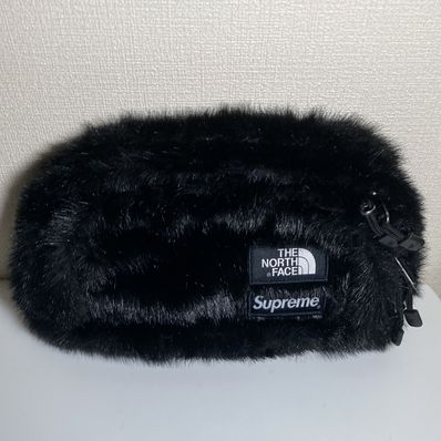 Supreme x The North Face Faux Fur Waist Bag "Black" NM82093I / NF0A5G87