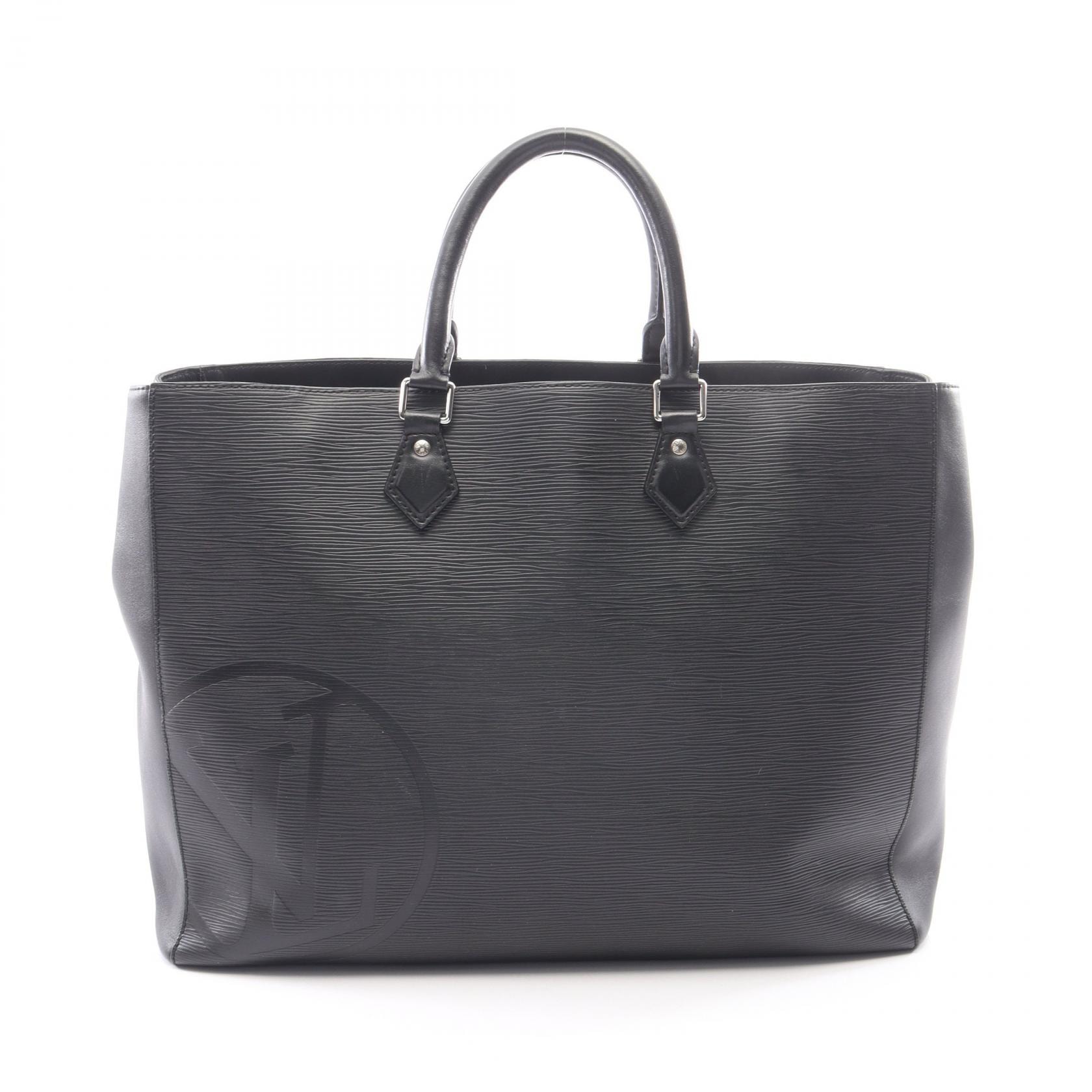 ルイ・ヴィトン LOUIS VUITTON グランサック LVサークル トートバッグ バッグ レザー エピ ノワール メンズ ブラック系 M55185 【中古】