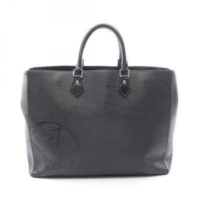 ルイ・ヴィトン LOUIS VUITTON グランサック LVサークル トートバッグ バッグ レザー エピ ノワール メンズ ブラック系 M55185 【中古】