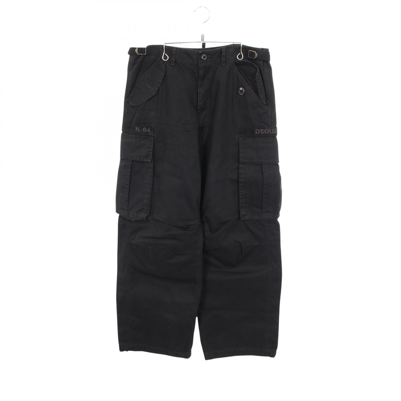 ディースクエアード DSQUARED2 カーゴパンツ 衣料品 ボトムス コットン メンズ ブラック系 【中古】