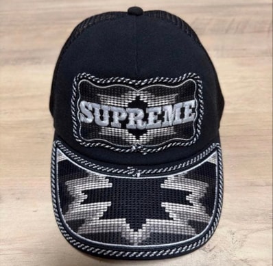 Supreme Western Embroidered Mesh Back 5-Panel "Black"