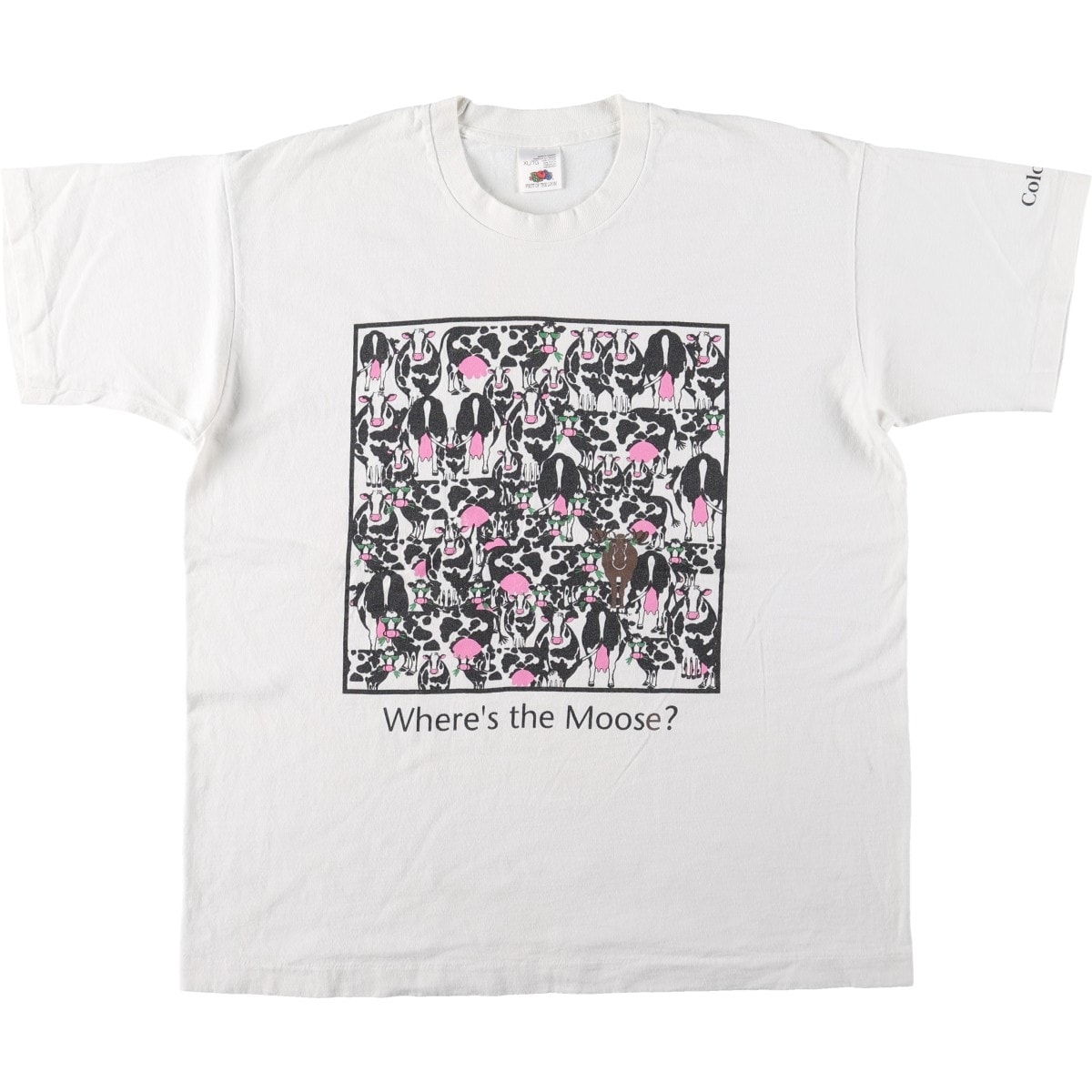 古着 90年代 フルーツオブザルーム FRUIT OF THE LOOM アニマルTシャツ カナダ製 メンズXL相当 ヴィンテージ/eaa642398