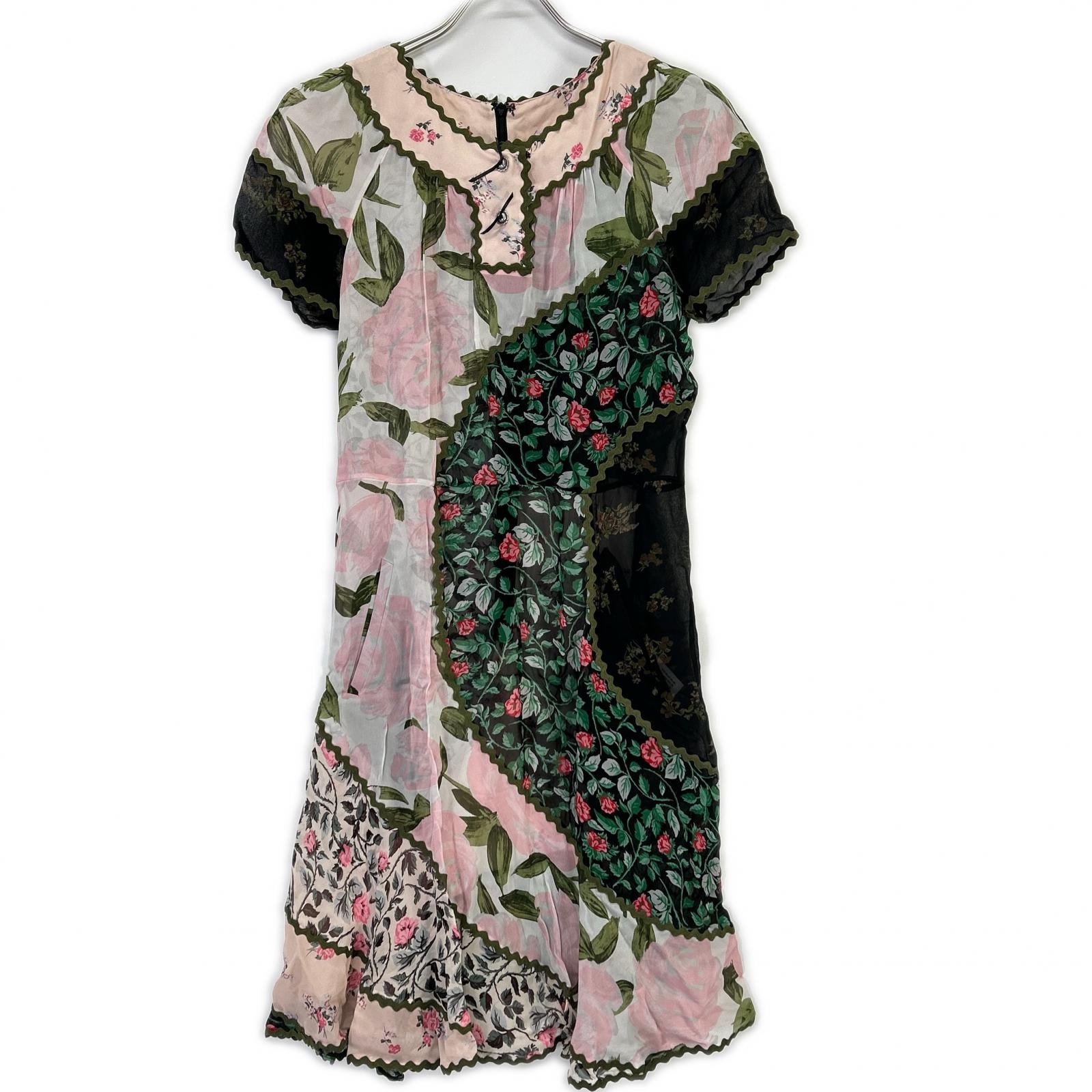 コーチ 16SS マルチカラー Mixed Print Circle Dress ワンピース 0