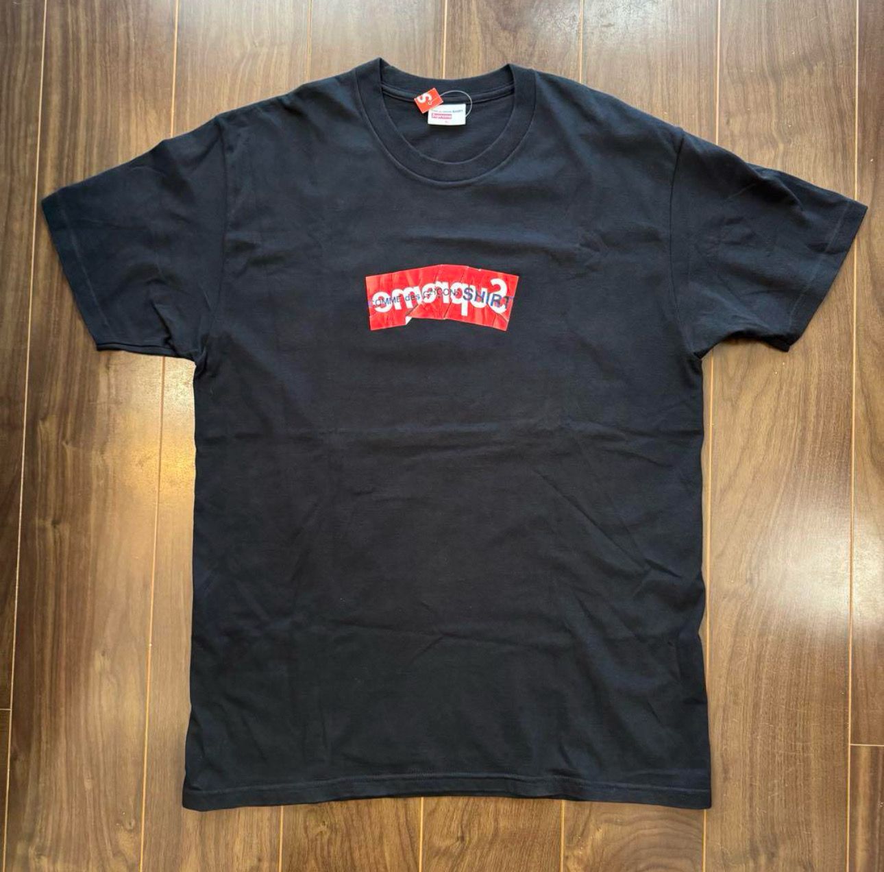 Supreme COMME des GARCONS SHIRT Box Logo Tee "Black"