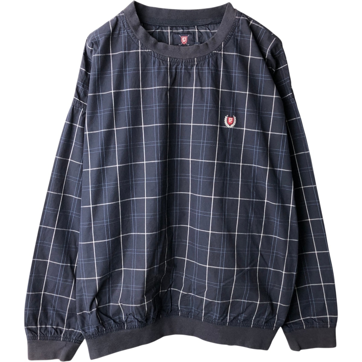 古着 ラルフローレン Ralph Lauren CHAPS チャップス チェック柄 ウォームアッププルオーバー メンズL相当/eaa634414