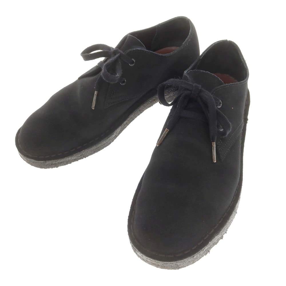 【中古】クラークス Clarks DESERT TREK スエード ブーツ ブラック【サイズUK7 1/2】【メンズ】