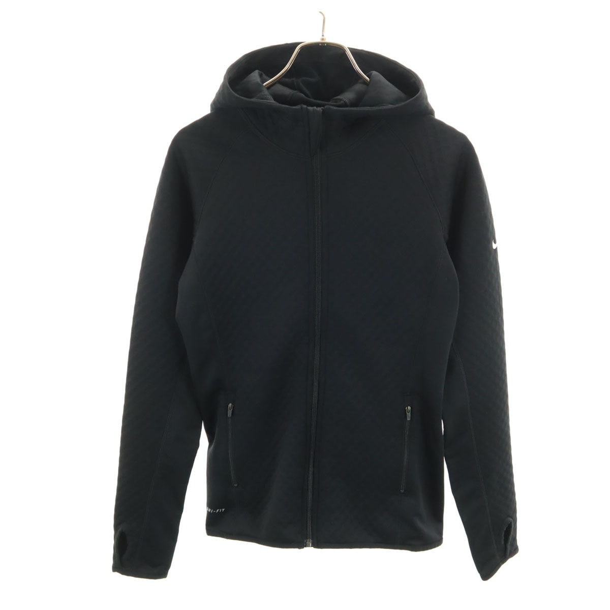 NIKE ナイキ トレーニング 長袖 ジップパーカー S ブラック