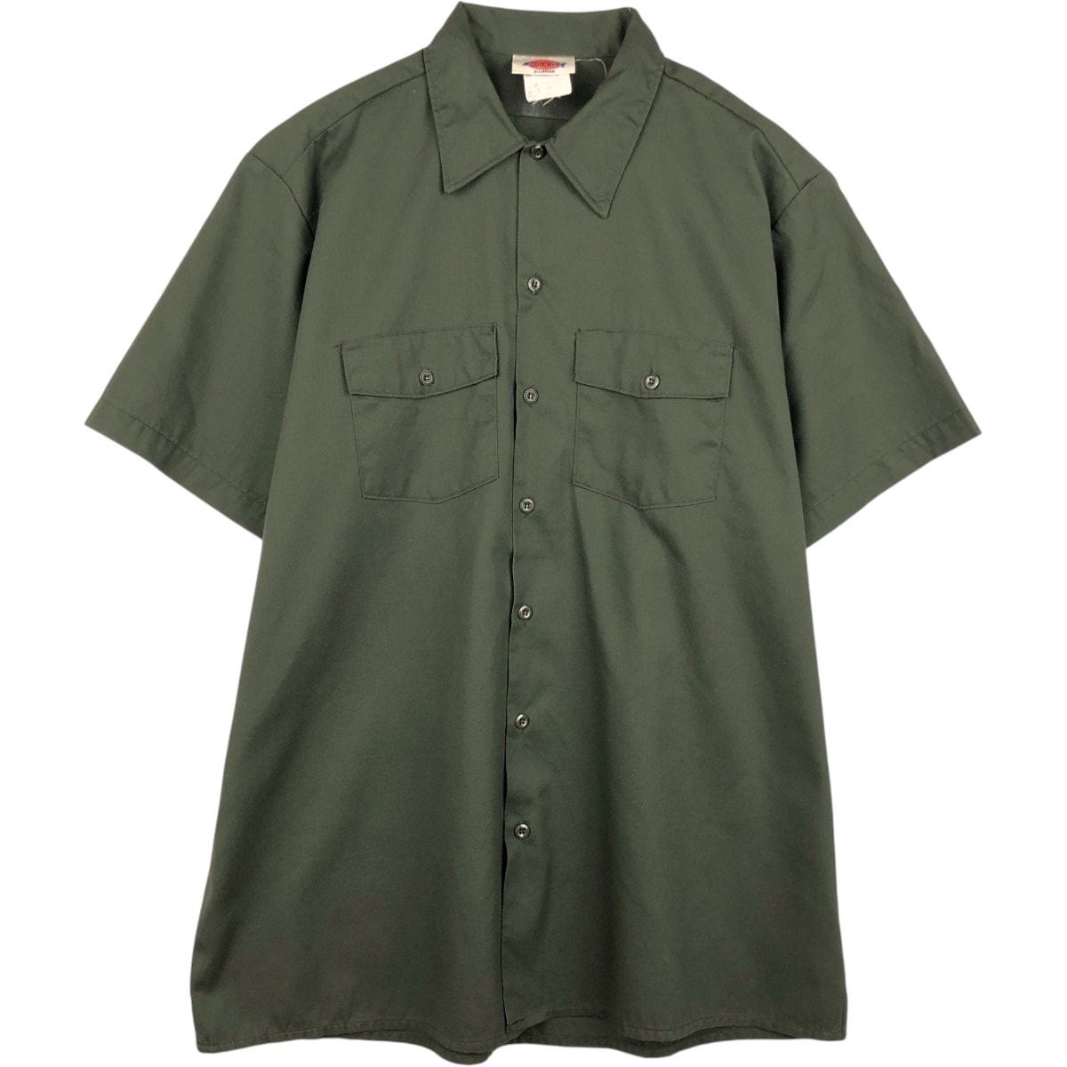 古着 ~90年代 ディッキーズ Dickies 半袖 ワークシャツ ボックスシャツ USA製 メンズXL相当 ヴィンテージ/eaa658060