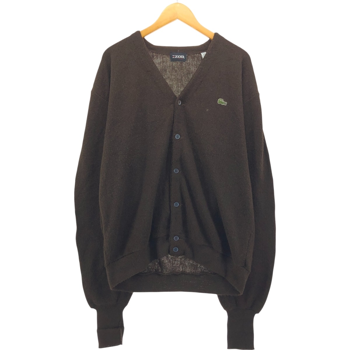 傷や汚れあり】古着 70年代 ラコステ LACOSTE IZOD アクリルニット