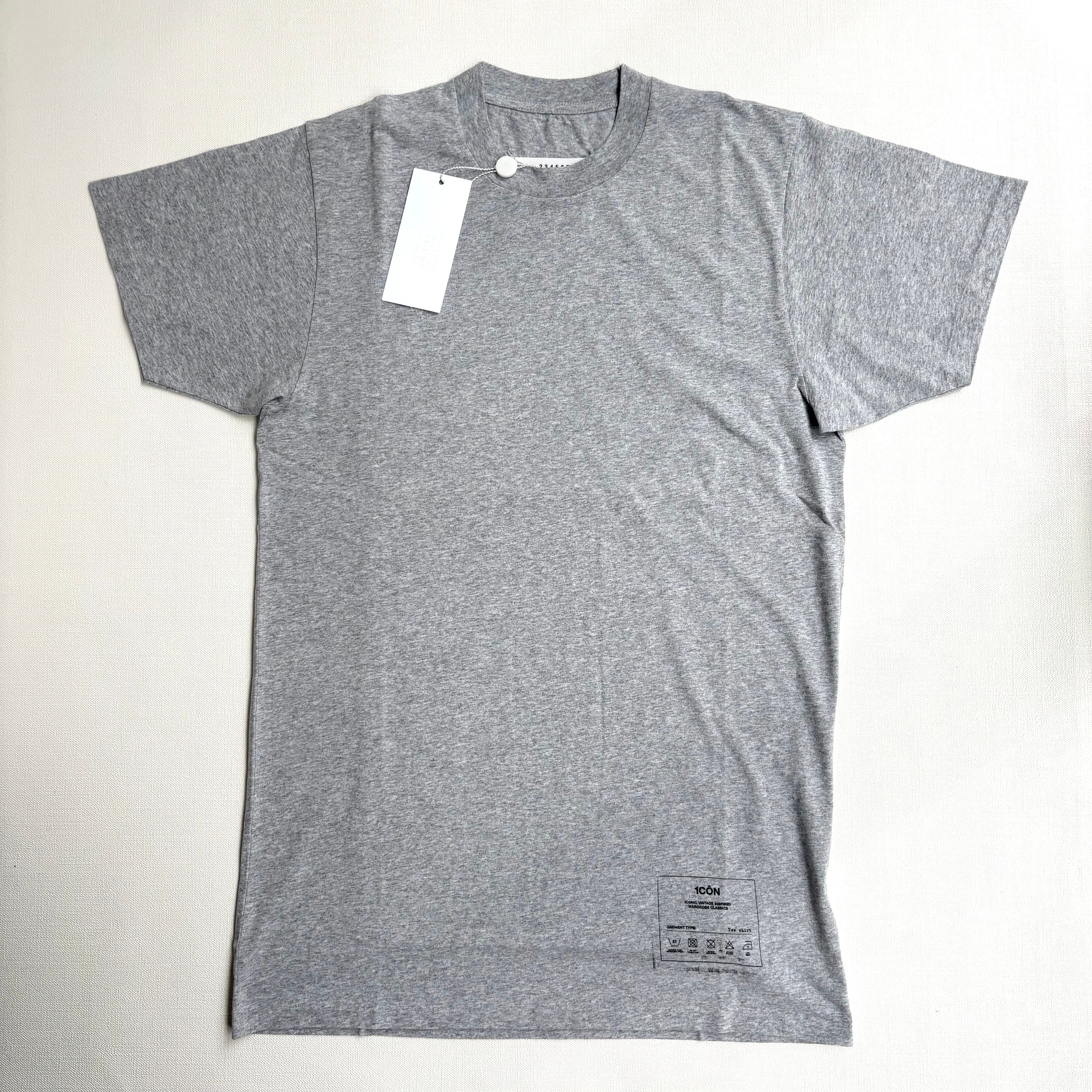  メゾンマルジェラ 1con プリント Tシャツ グレー