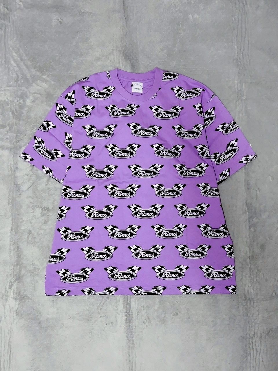 新品 未使用 atmos アトモス ロゴ フラッグ プリント 半袖 Tシャツ