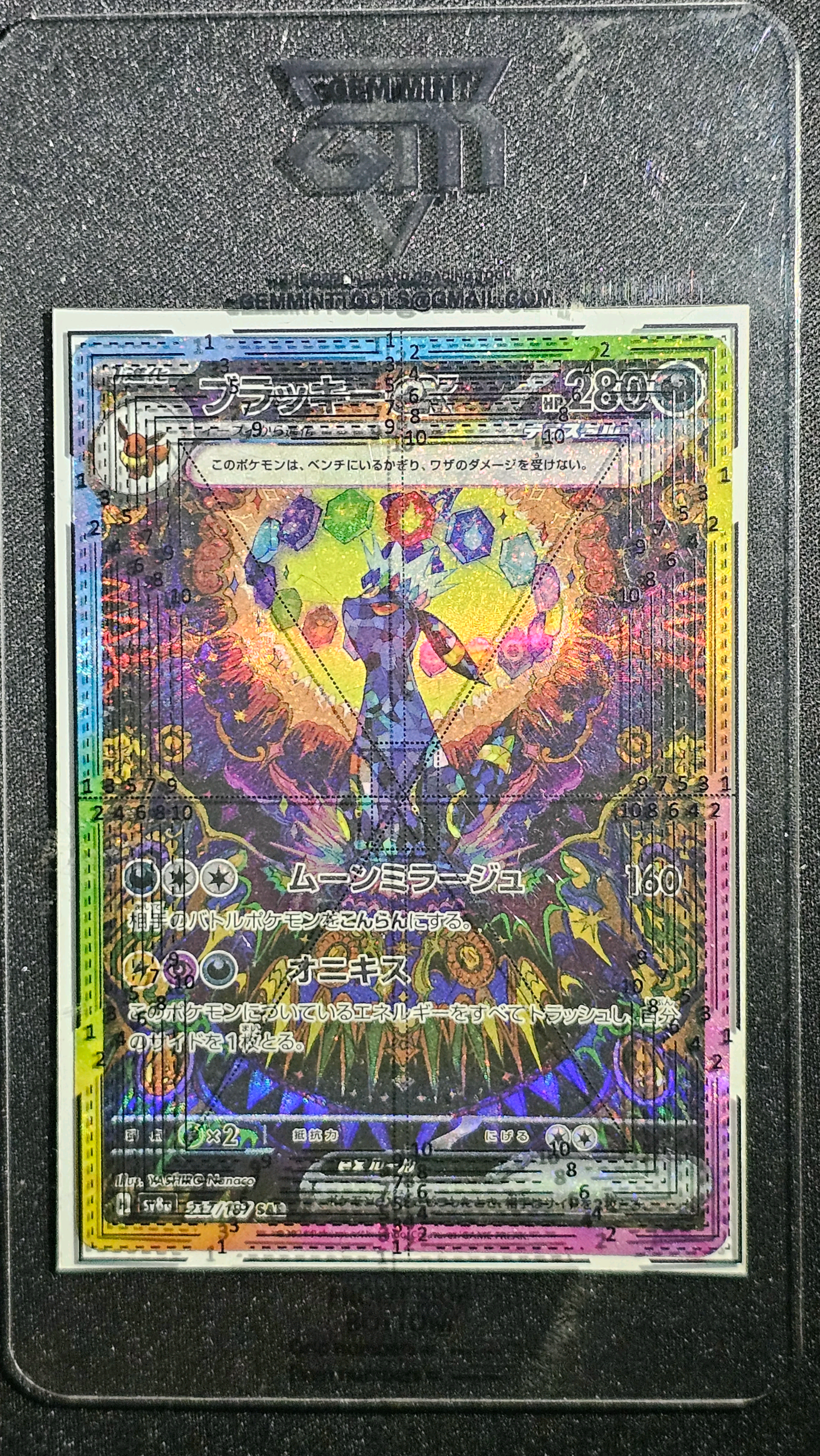 ブラッキーex SAR [SV8a 217/187](ハイクラスパック「テラスタルフェスex」)