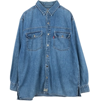 古着 リーバイス Levi's 長袖 デニムシャツ メンズM相当/eaa676441