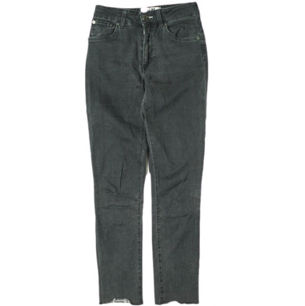 Acne Studios アクネストゥディオズ NEEDLE ROCCA カットオフブラックスキニーデニムパンツ 25 FADED BLACK ジーンズ ジップフライ ボトムス g18825