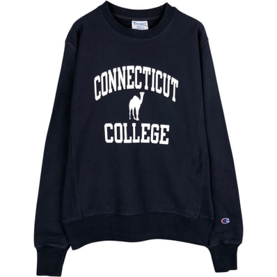 古着 00年代 チャンピオン Champion REVERSE WEAVE リバースウィーブ 3連プリント カレッジ キャラクタースウェットシャツ トレーナー メンズS相当/eaa633082