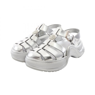 ルイ・ヴィトン LOUIS VUITTON LVアークライトライン サンダル 靴 レザー シルバー レディース シルバー系 【中古】