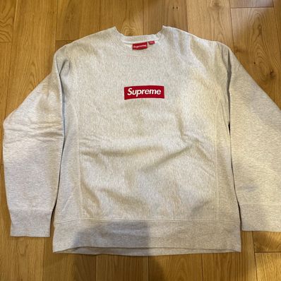Supreme Box Logo Crewneck Sweatshirt "Ash Grey" (18FW)