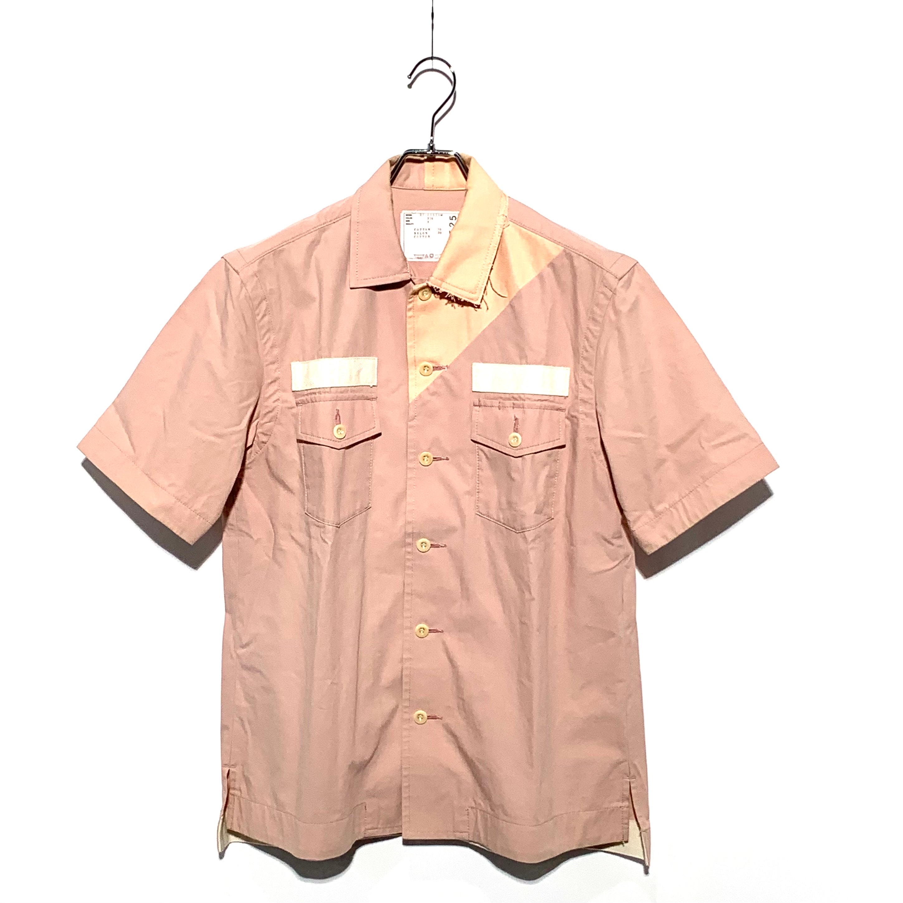 C (やや傷や汚れあり)】Sacai 21SS Cotton Nylon Oxford Shirt PINK S