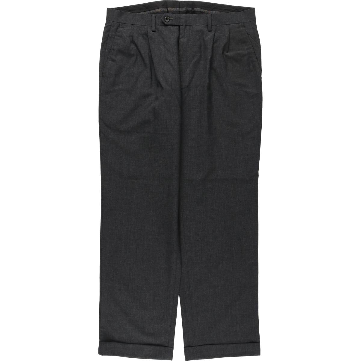 古着 ラルフローレン Ralph Lauren LAUREN ローレン ツータック ウール×ポリパンツ スラックス メンズw35相当/eaa622133