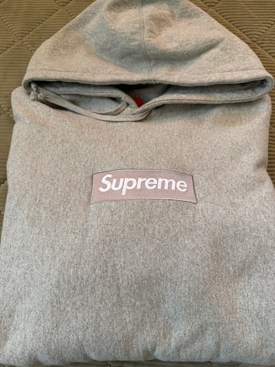 Supreme Box Logo Hooded Sweatshirt "Heather Grey" (24FW)