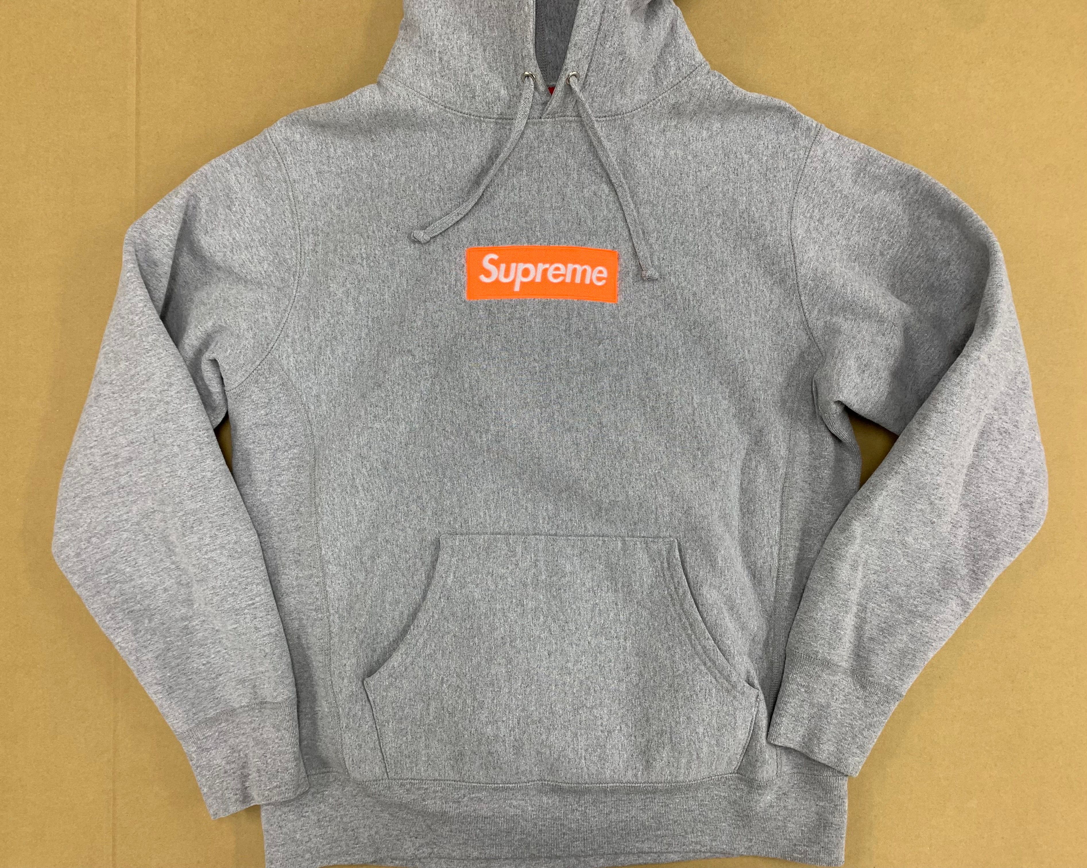 Supreme Box Logo Hooded Sweatshirt "Hether Grey" (17FW)