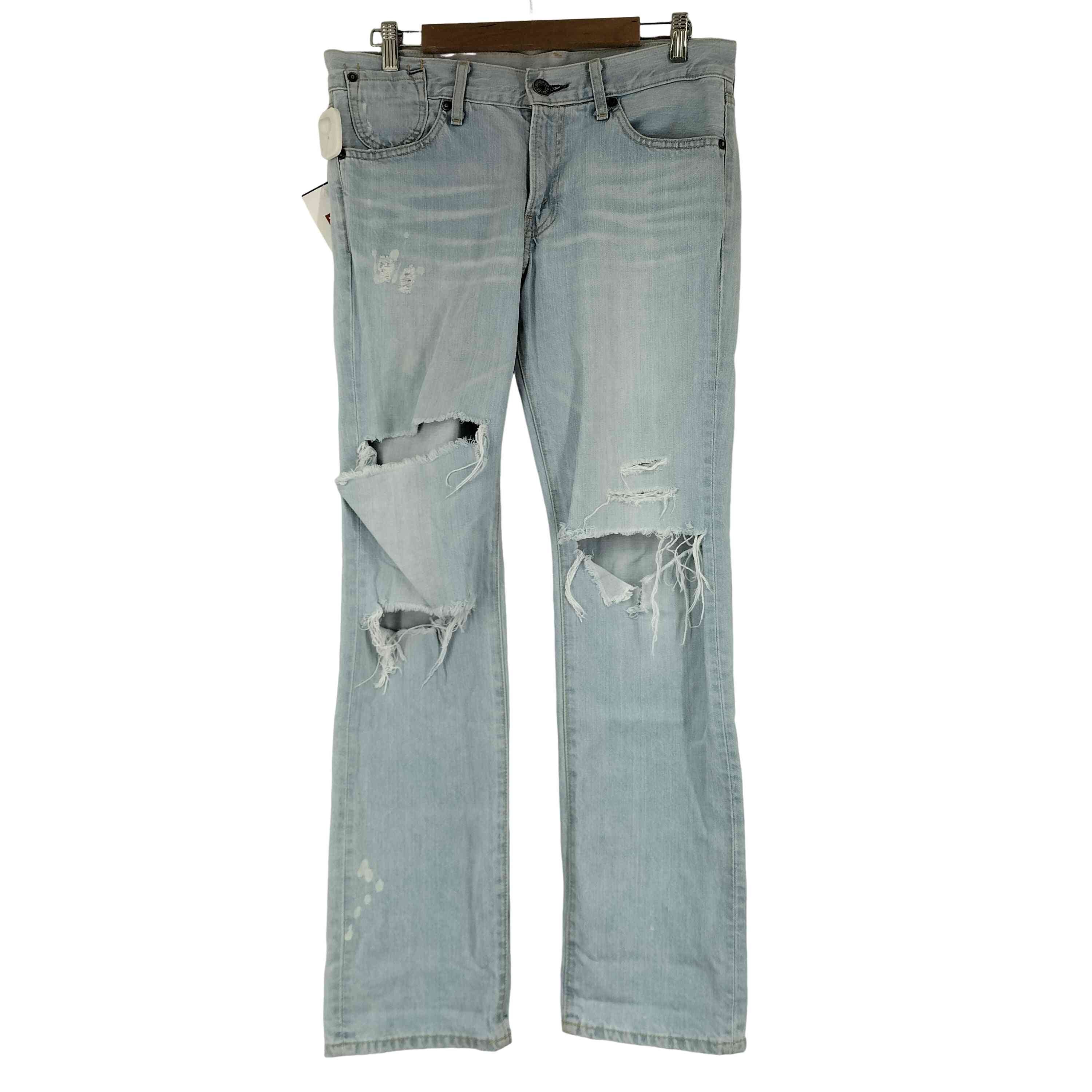 ジップフライ ストレートデニムパンツ【1142345274704】