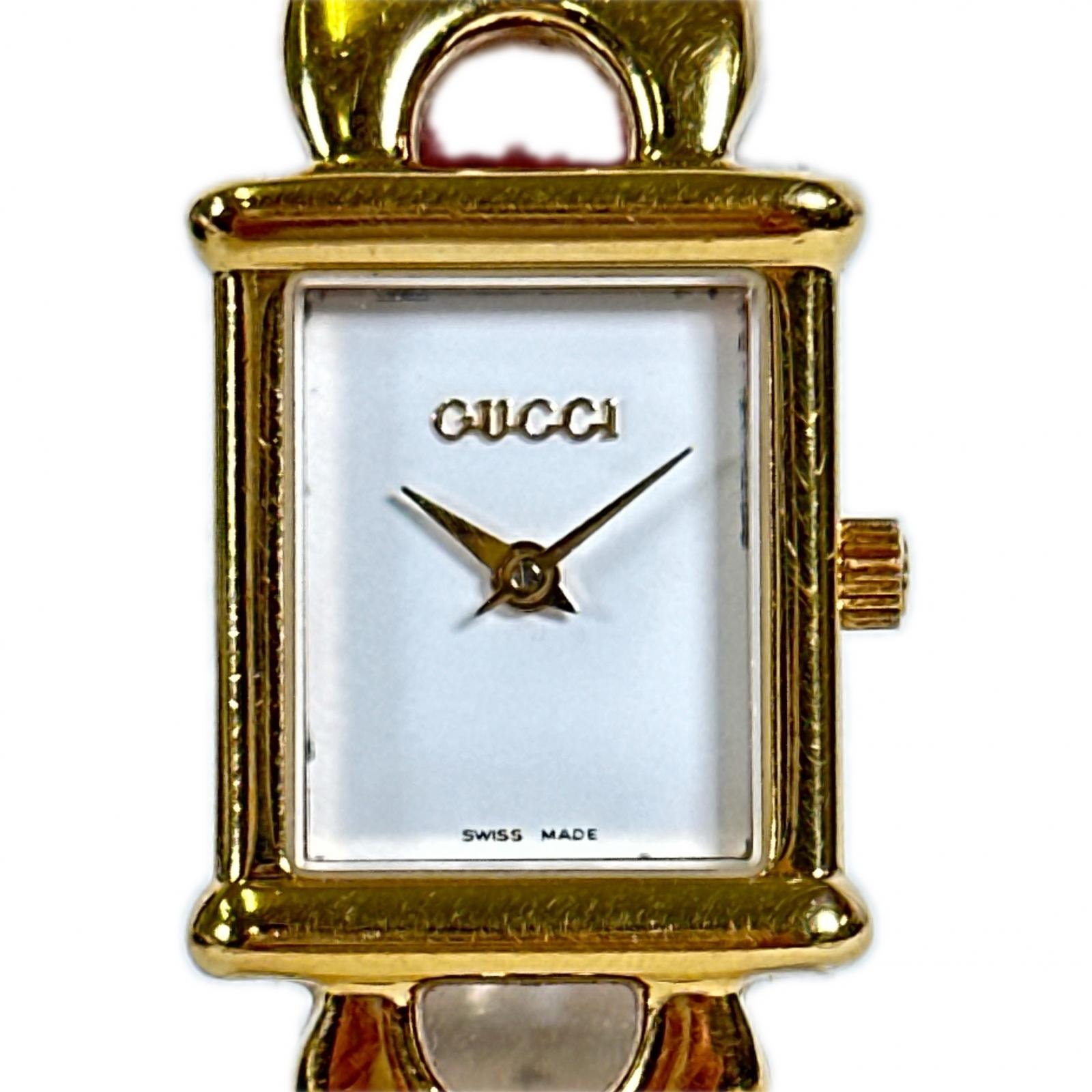 C (やや傷や汚れあり)】正常可動 GUCCI グッチ 1800L 腕時計 チェンジ 
