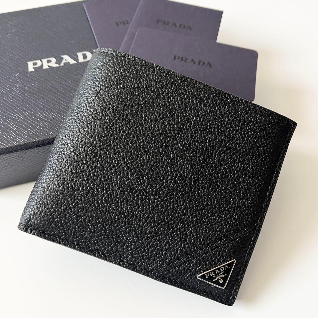 プラダ2MO738 二つ折り財布 メンズ