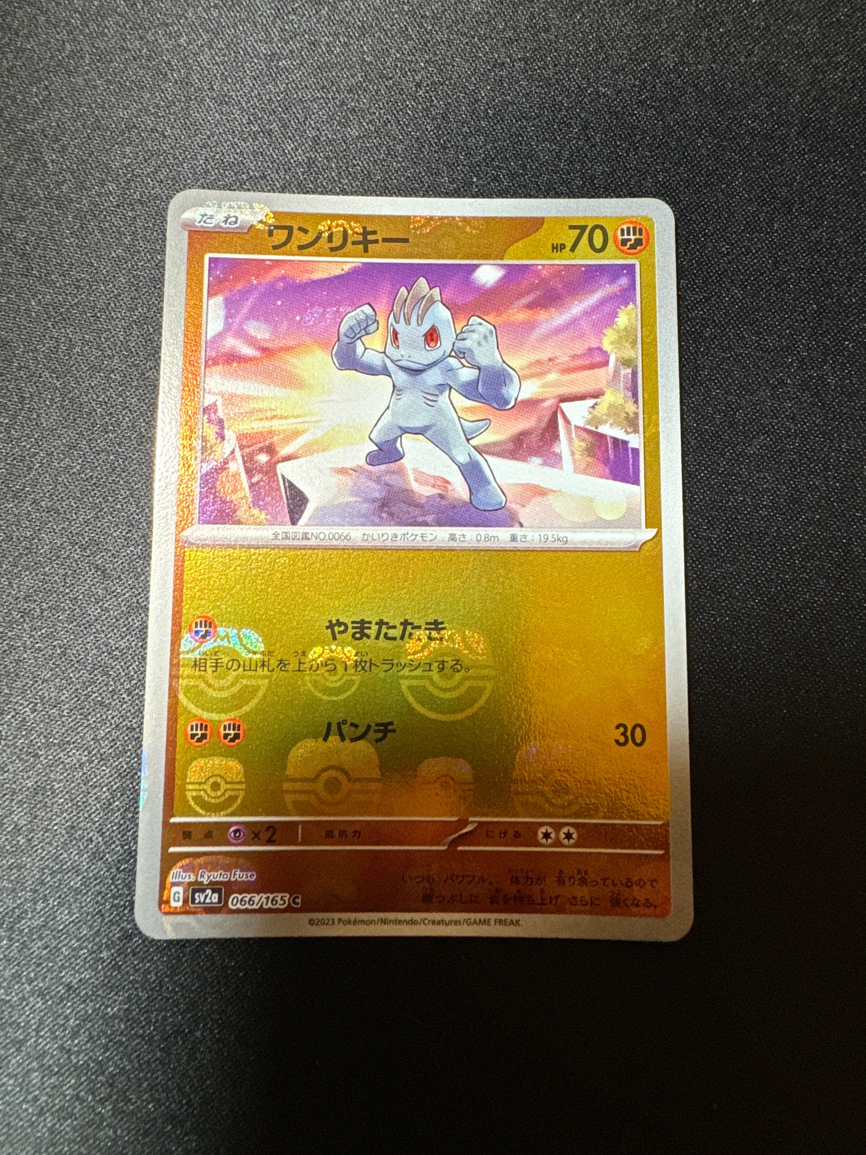 ワンリキー C: マスターボールミラー[SV2a 066/165](強化拡張パック「ポケモンカード151」)