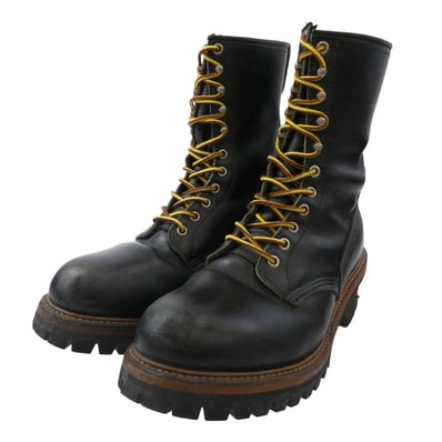 RED WING レッドウィング ブーツ 2218 PT83 LOGGER BOOTS ロガー ブーツ ブラック系 7.5D【中古】