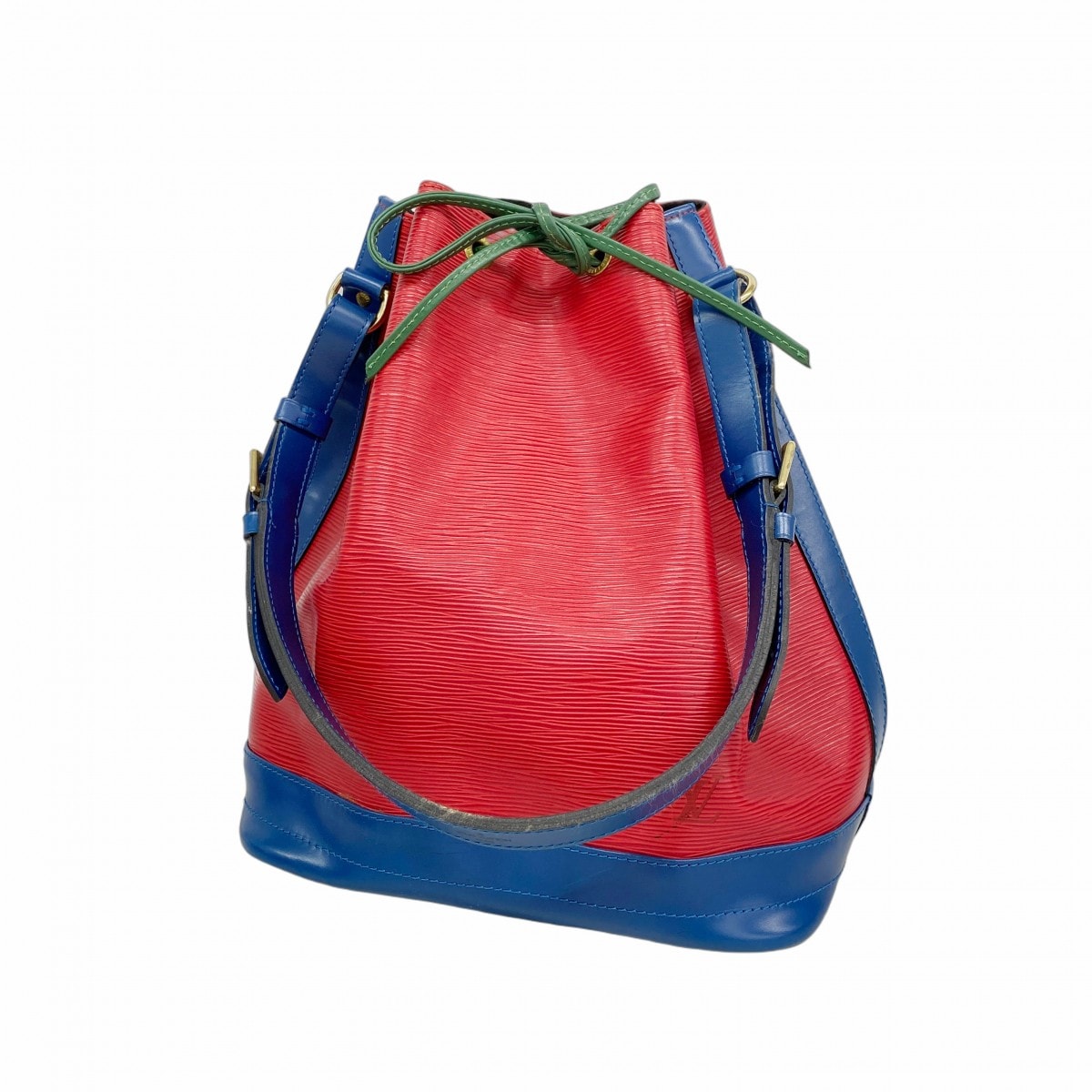 【6dc2699】ルイヴィトン ショルダーバッグ エピ ノエ M44084 カスティリアンレッド トレドブルー ボルネオグリーン【中古】レディース