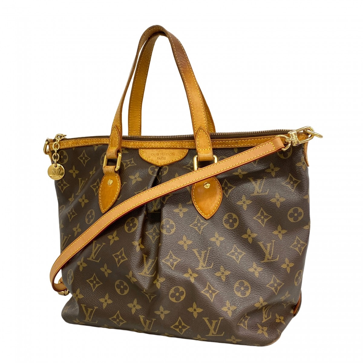 【6dd5269】ルイヴィトン ハンドバッグ モノグラム パレルモPM M40145 ブラウン 2wayバッグ【中古】レディース