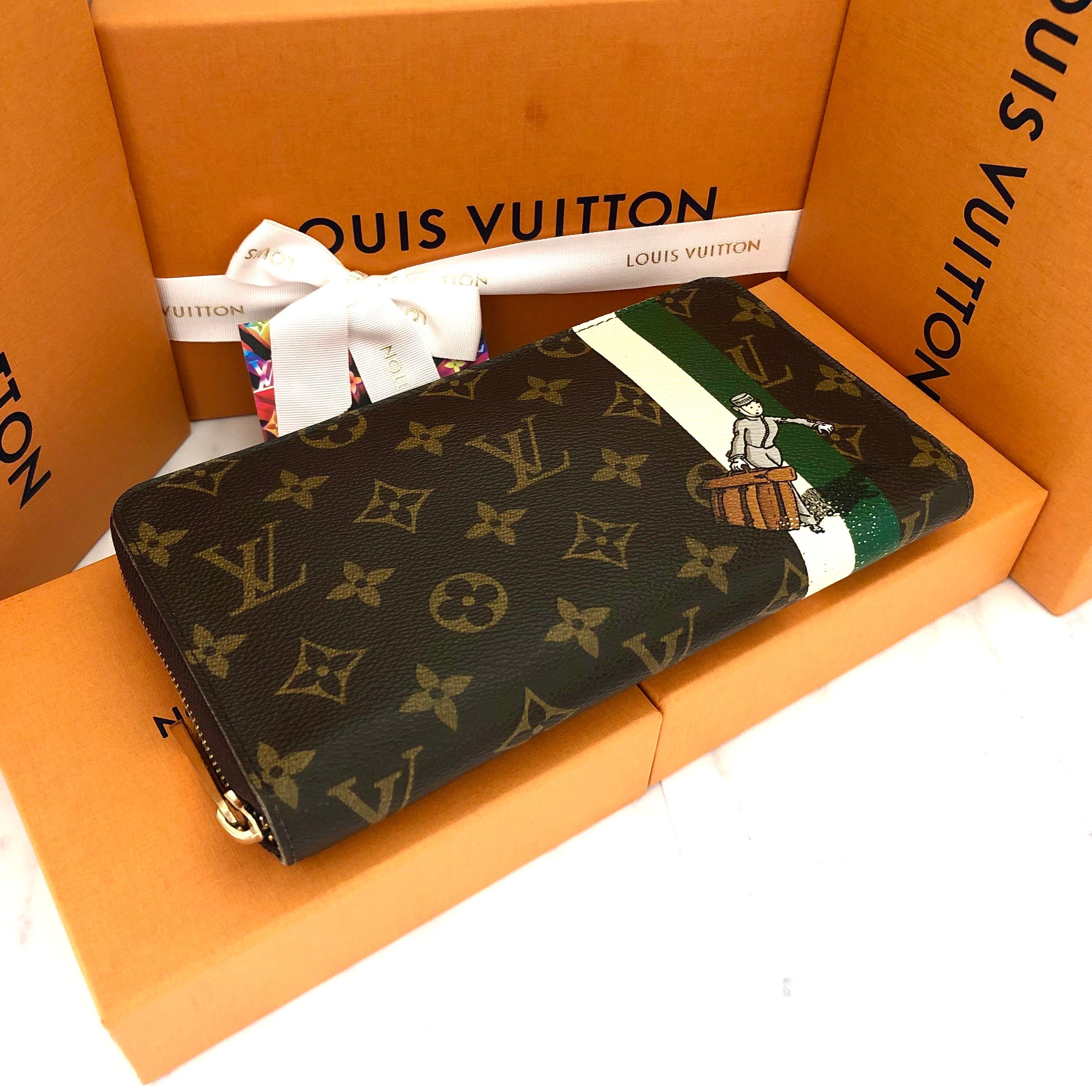 Louis Vuitton Green Monogram Groom Zippy Organizer Wallet