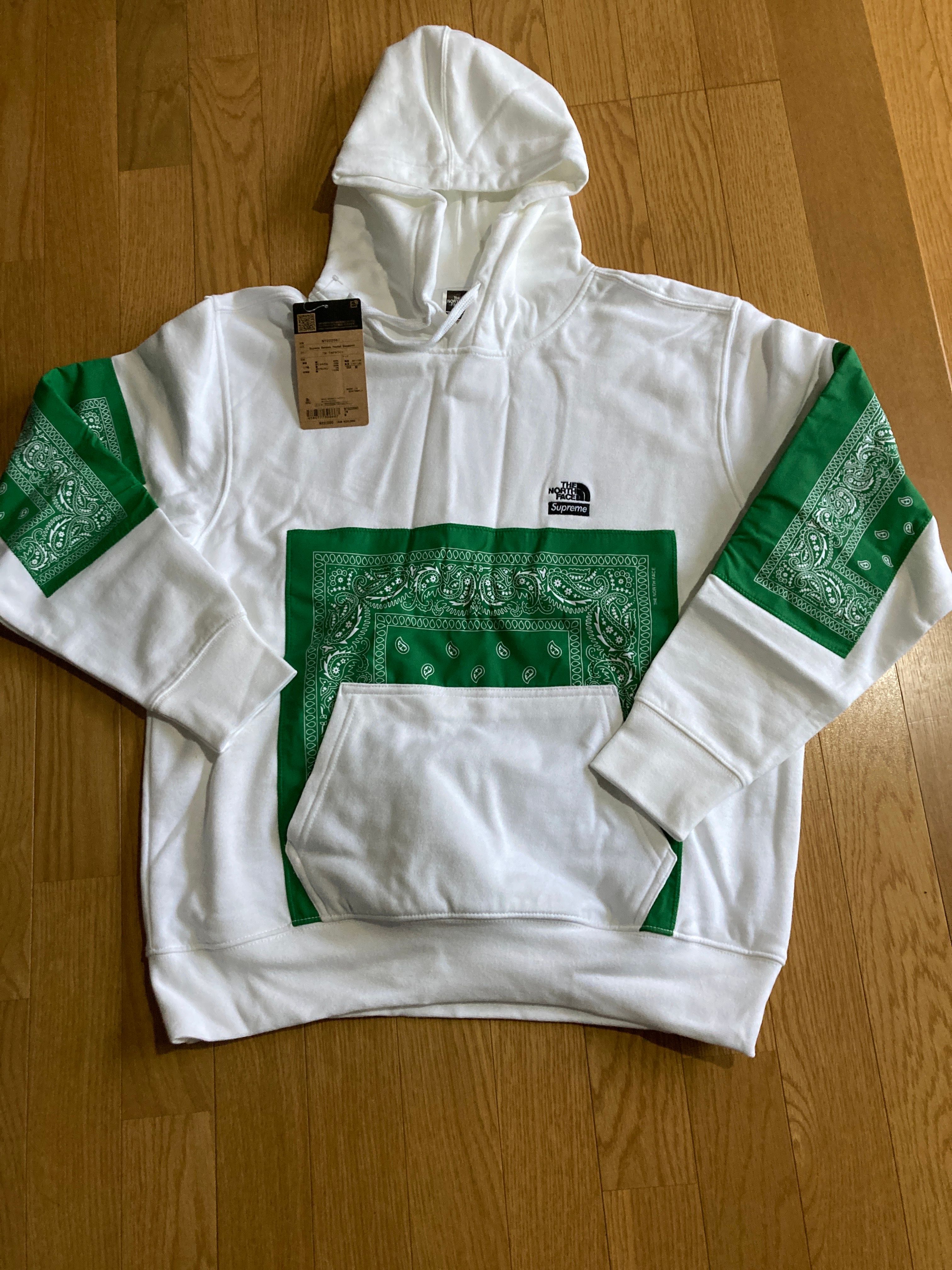 Supreme x The North Face Bandana Hooded Sweatshirt "White"
