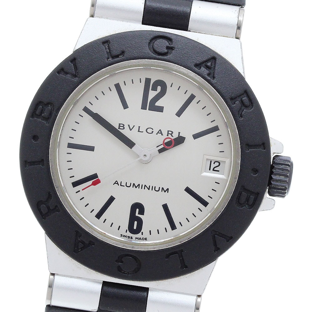 ブルガリ アルミニウム デイト AL32TA クォーツ ボーイズ 【中古】