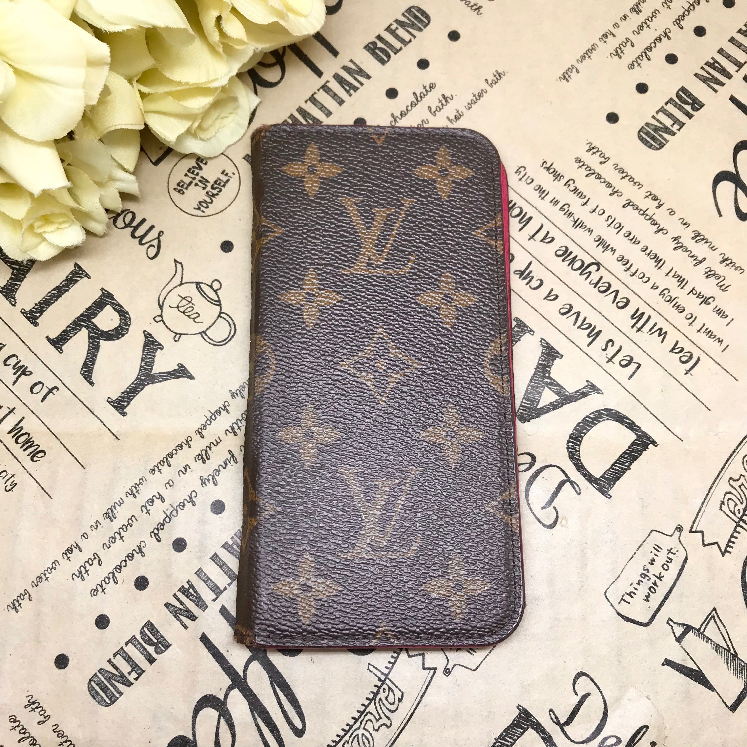 Louis Vuitton Monogram iPhone X / XS Folio "Rose"